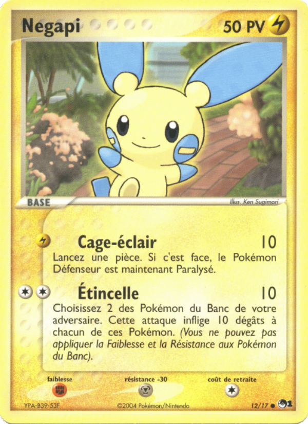 Negapi 12 — POP Série 1 (French Pokémon TCG card)
