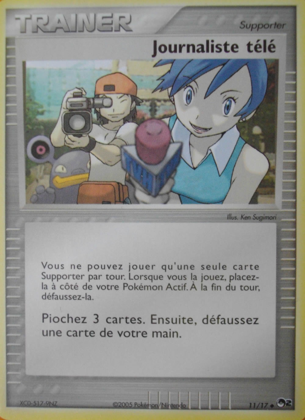 Journaliste télé 11 — POP Série 2 (French Pokémon TCG card)