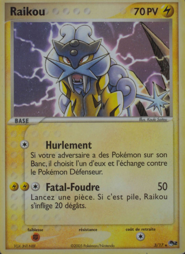 Raikou 3 — POP Série 2 (French Pokémon TCG card)