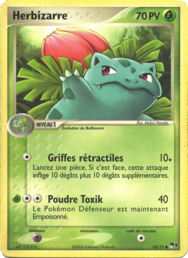 Herbizarre 14 — POP Série 3 (French Pokémon TCG card)