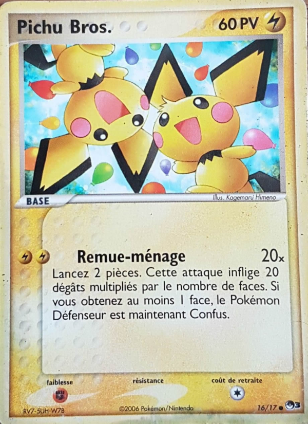 Pichu Bros. 16 — POP Série 3 (French Pokémon TCG card)