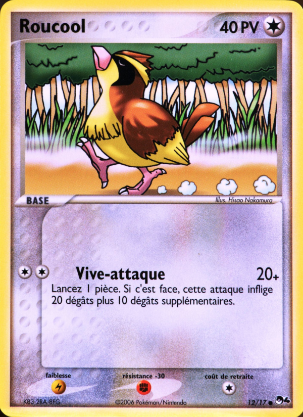 Roucool 12 — POP Série 4 (French Pokémon TCG card)