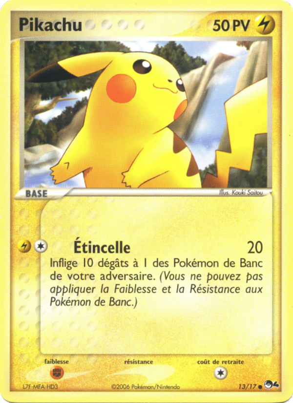 Pikachu 13 — POP Série 4 (French Pokémon TCG card)