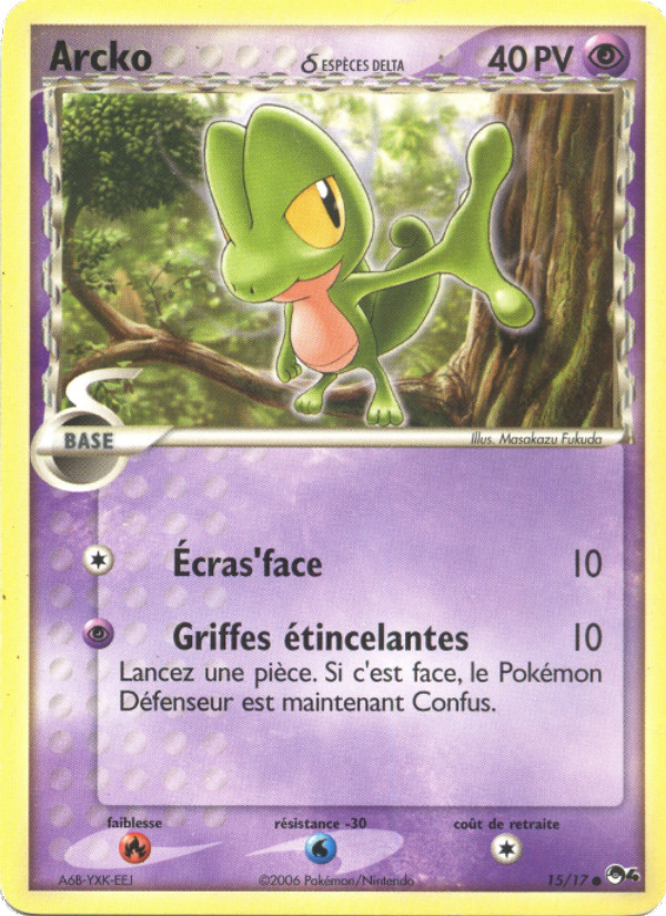Arcko δ 15 — POP Série 4 (French Pokémon TCG card)