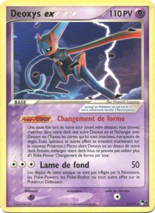 Deoxys ex 17 — POP Série 4 (French Pokémon TCG card)