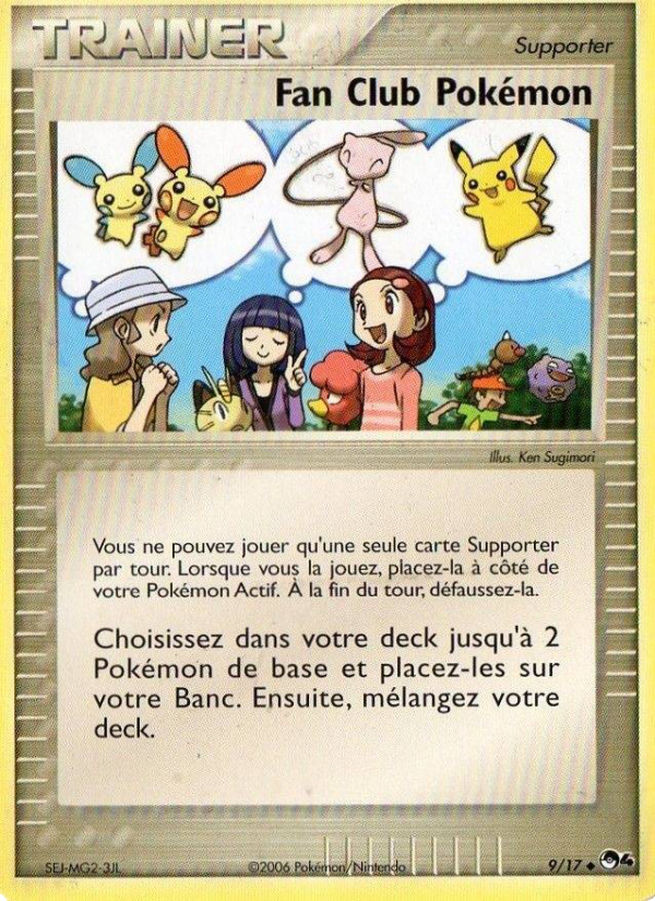 Fan Club Pokémon 9 — POP Série 4 (French Pokémon TCG card)