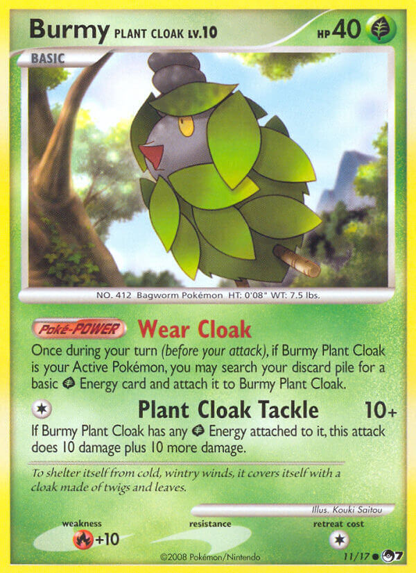 Burmy Plant Cloak 11 — POP Série 7 (French Pokémon TCG card)