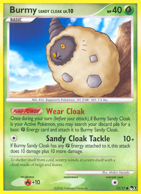 Burmy Sandy Cloak 12 — POP Série 7 (French Pokémon TCG card)