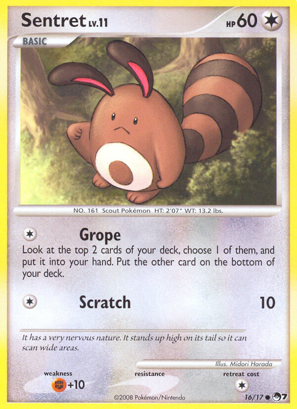 Sentret 16 — POP Série 7 (French Pokémon TCG card)