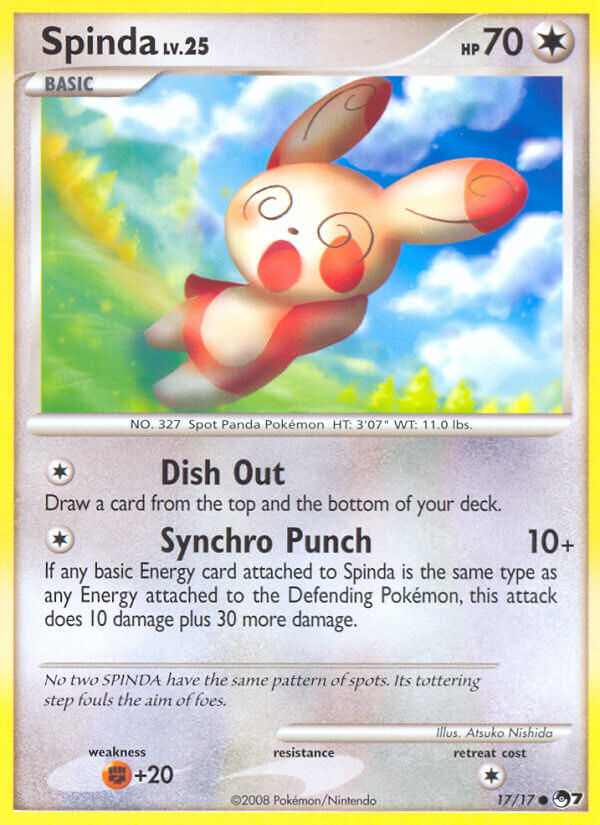 Spinda 17 — POP Série 7 (French Pokémon TCG card)