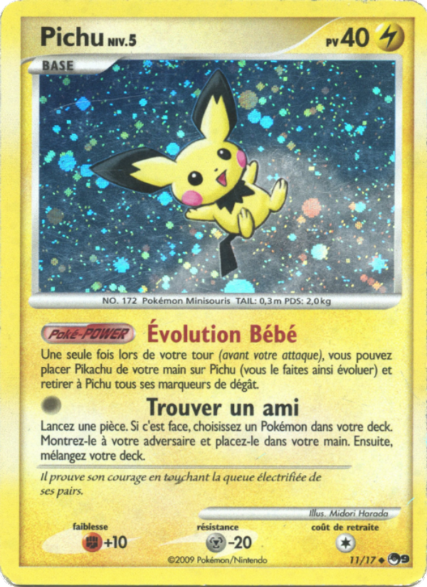 Pichu 11 — POP Série 9 (French Pokémon TCG card)
