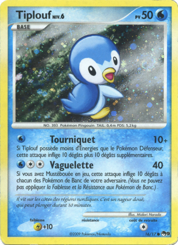 Tiplouf 16 — POP Série 9 (French Pokémon TCG card)