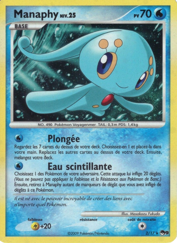 Manaphy 2 — POP Série 9 (French Pokémon TCG card)