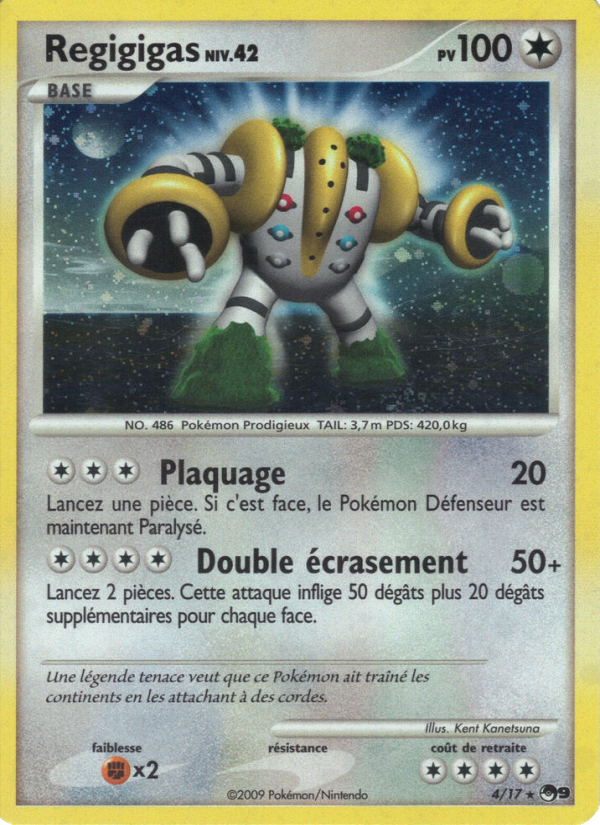 Regigigas 4 — POP Série 9 (French Pokémon TCG card)