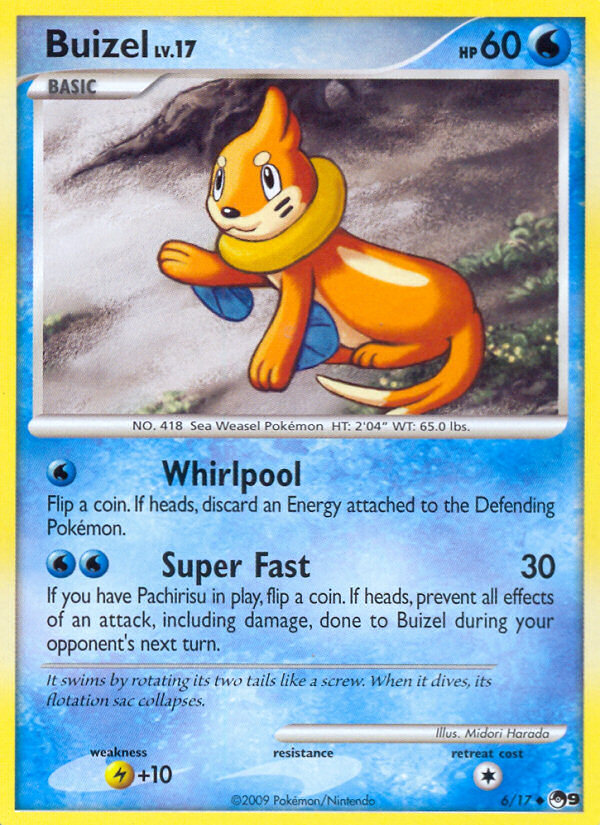 Buizel 6 — POP Série 9 (French Pokémon TCG card)