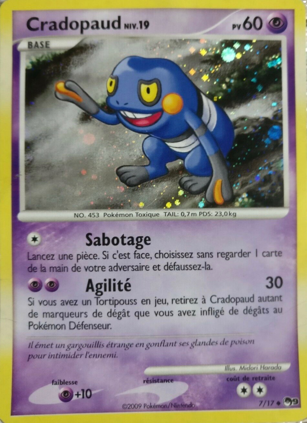 Cradopaud 7 — POP Série 9 (French Pokémon TCG card)
