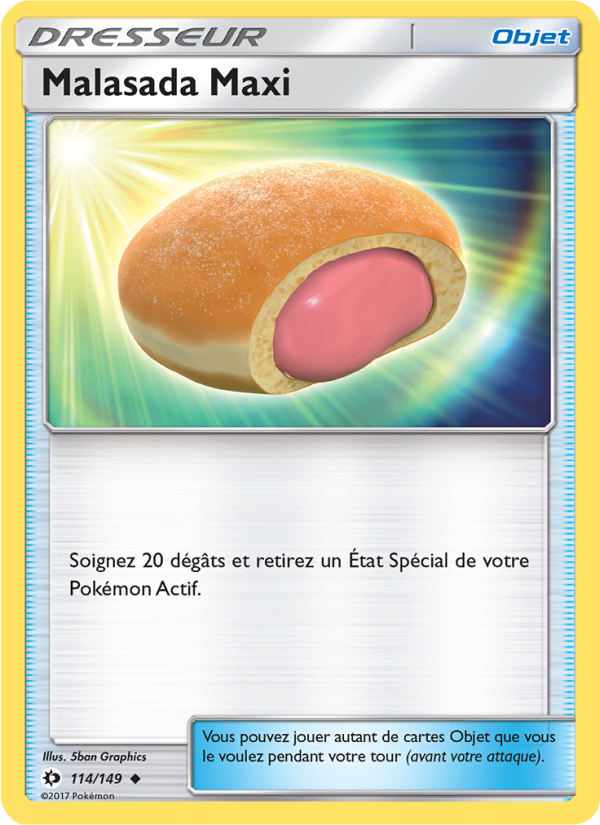 Malasada Maxi 114 — Soleil et Lune (French Pokémon TCG card)