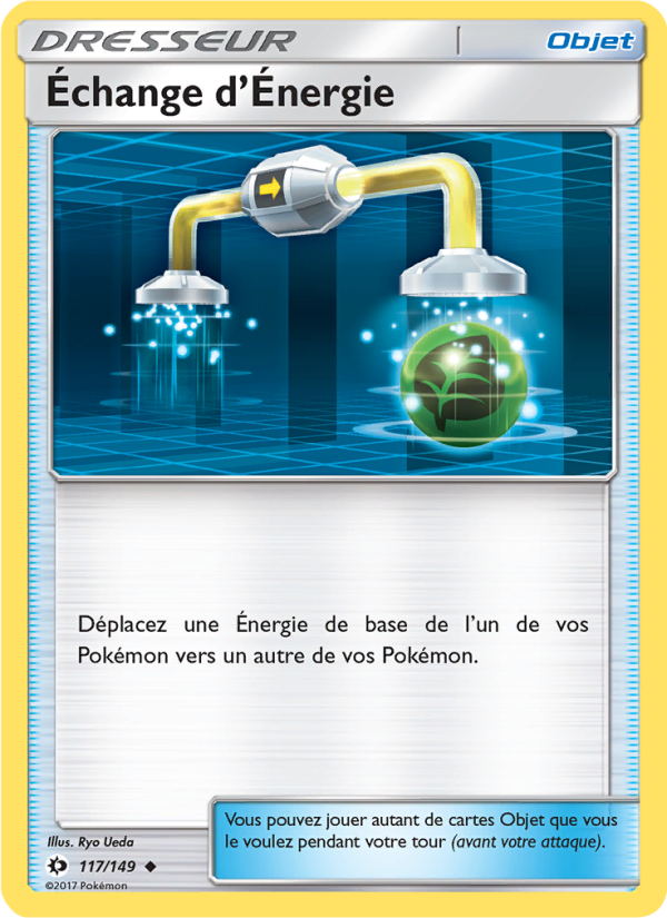 Échange d’Énergie 117 — Soleil et Lune (French Pokémon TCG card)