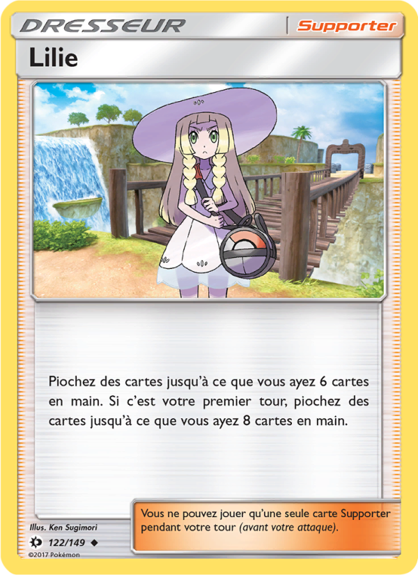 Lilie 122 — Soleil et Lune (French Pokémon TCG card)