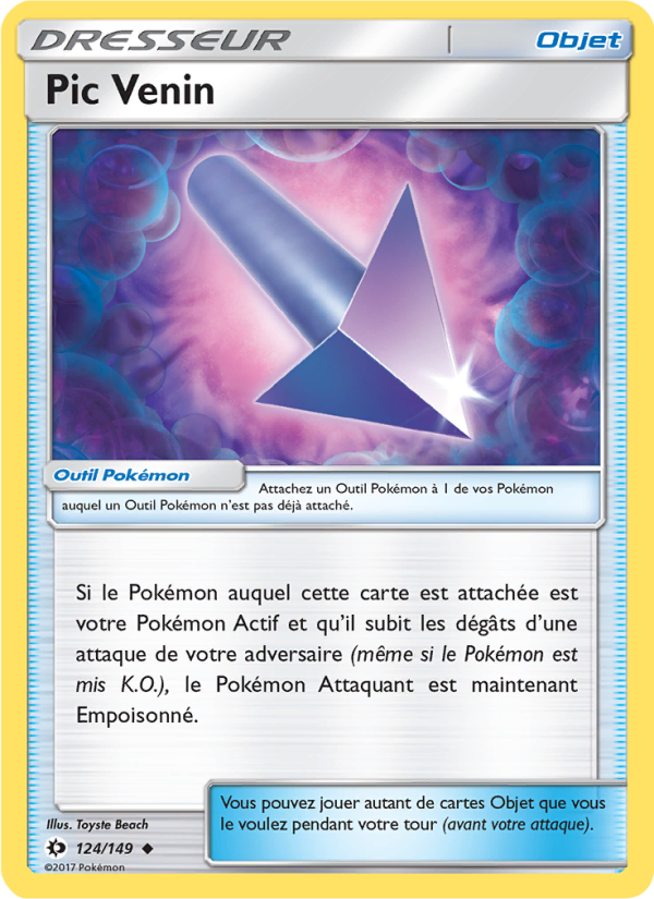 Pic Venin 124 — Soleil et Lune (French Pokémon TCG card)