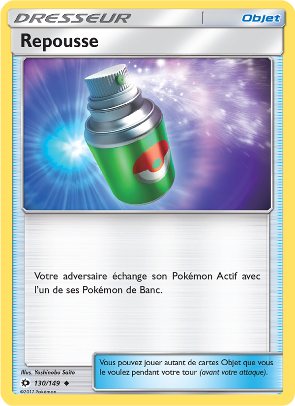 Repousse 130 — Soleil et Lune (French Pokémon TCG card)