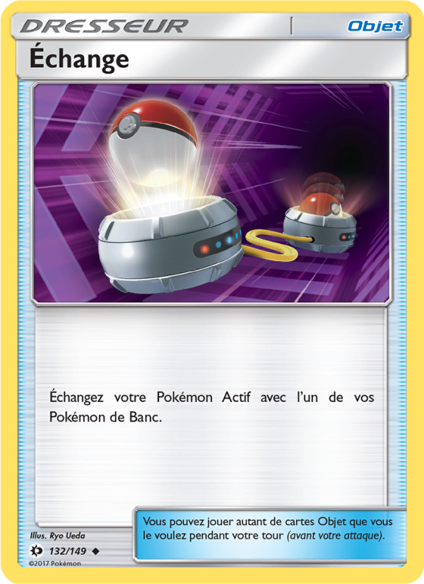 Échange 132 — Soleil et Lune (French Pokémon TCG card)