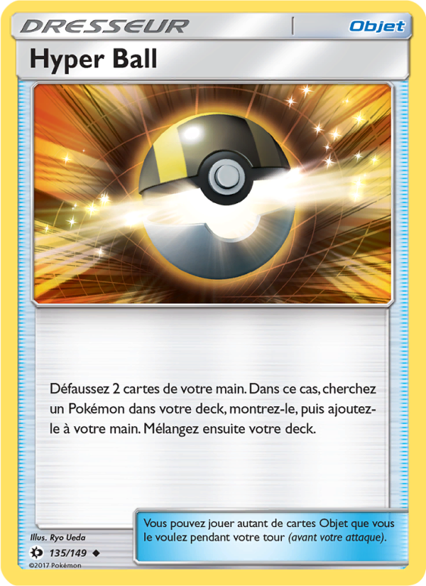 Hyper Ball 135 — Soleil et Lune (French Pokémon TCG card)