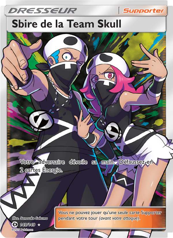 Sbire de la Team Skull 149 — Soleil et Lune (French Pokémon TCG card)
