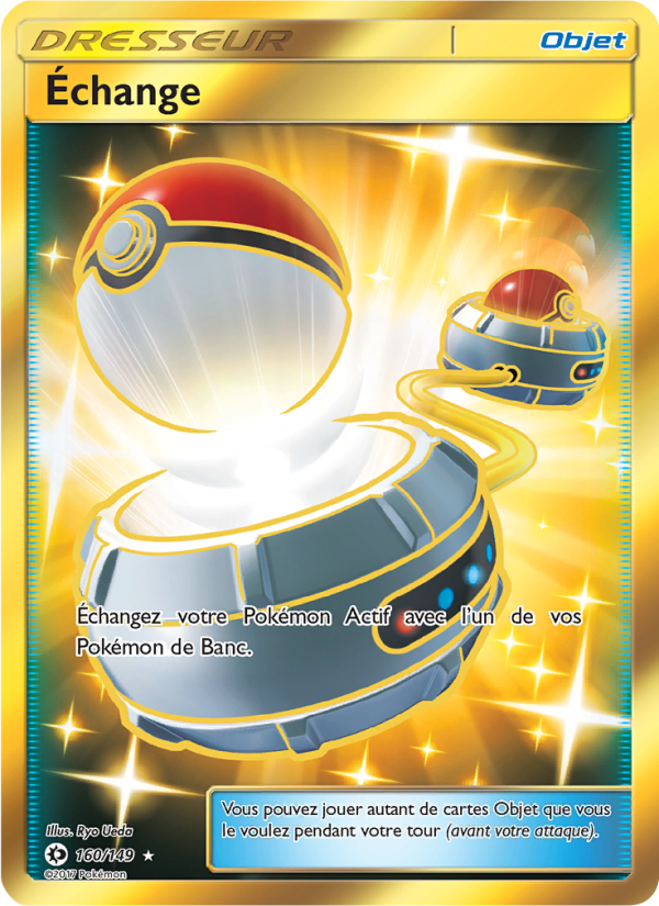 Échange 160 — Soleil et Lune (French Pokémon TCG card)