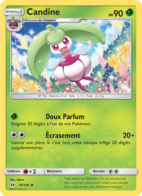 Candine 19 — Soleil et Lune (French Pokémon TCG card)