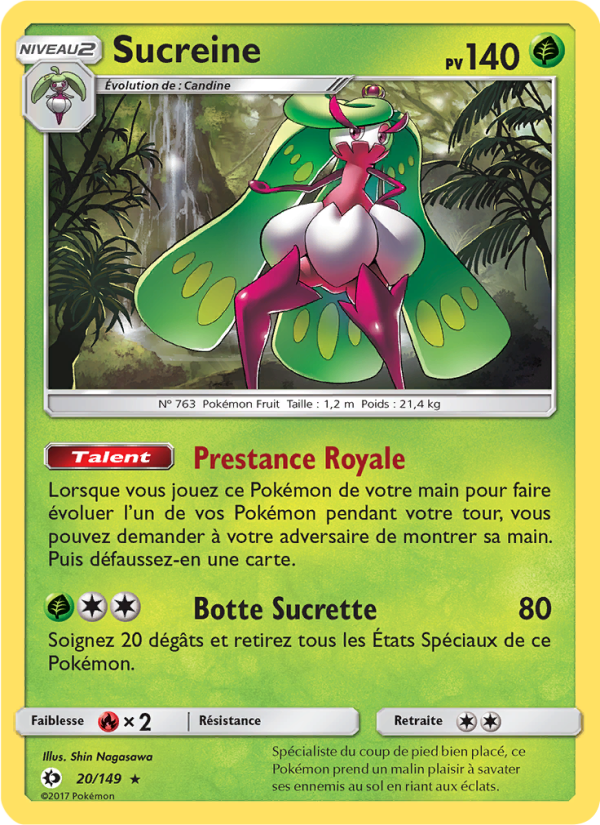 Sucreine 20 — Soleil et Lune (French Pokémon TCG card)