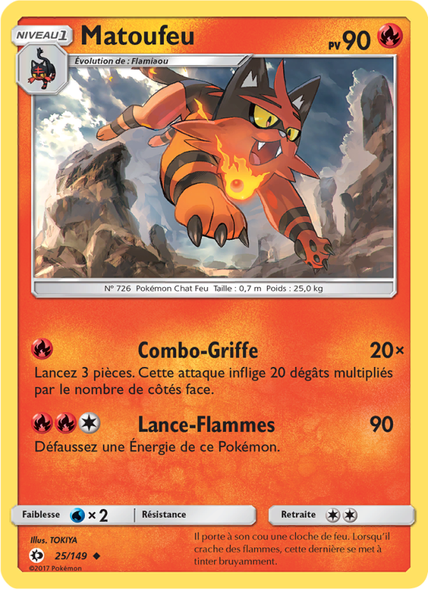 Matoufeu 25 — Soleil et Lune (French Pokémon TCG card)