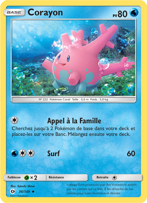 Corayon 36 — Soleil et Lune (French Pokémon TCG card)