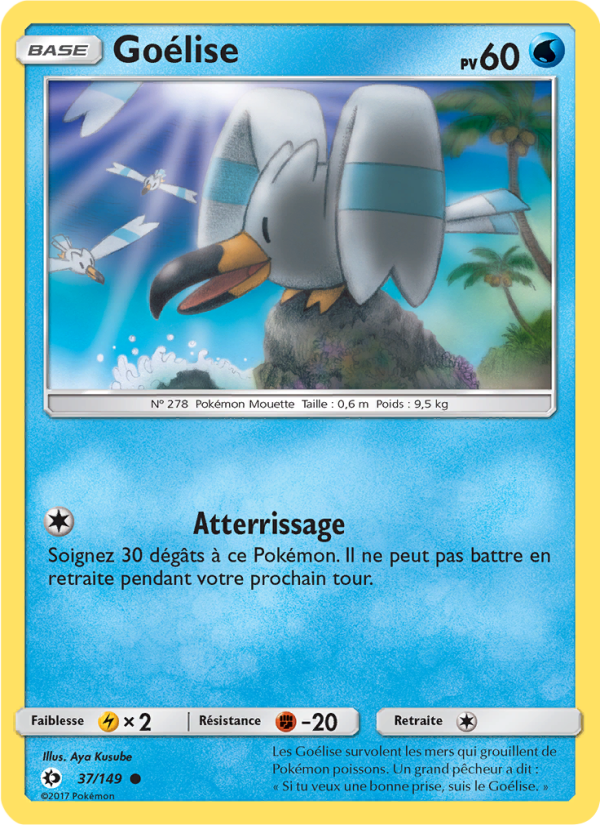 Goélise 37 — Soleil et Lune (French Pokémon TCG card)