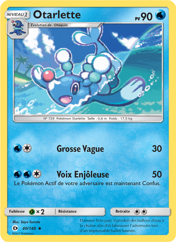 Otarlette 40 — Soleil et Lune (French Pokémon TCG card)