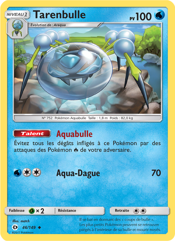 Tarenbulle 46 — Soleil et Lune (French Pokémon TCG card)