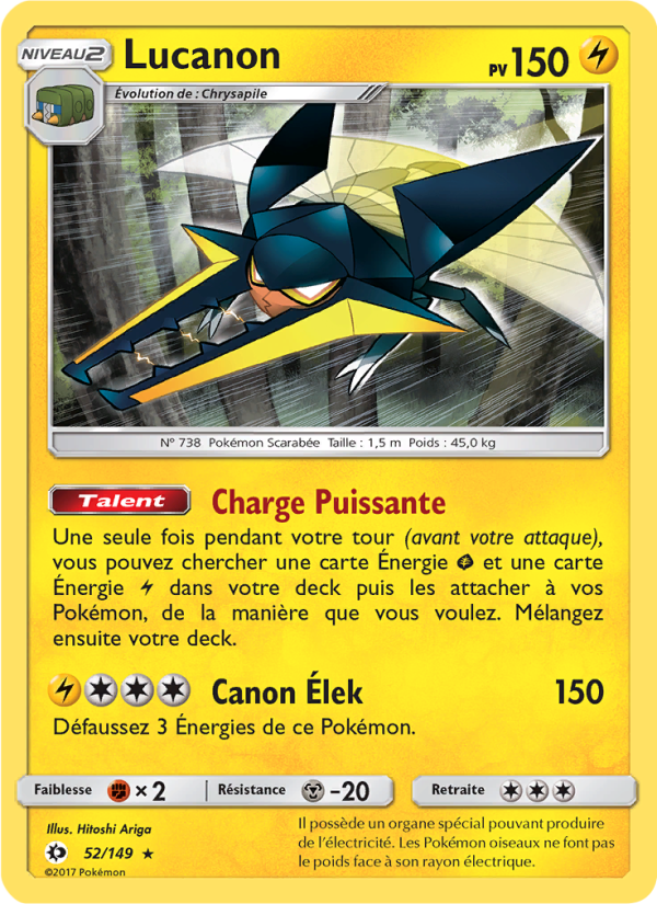 Lucanon 52 — Soleil et Lune (French Pokémon TCG card)
