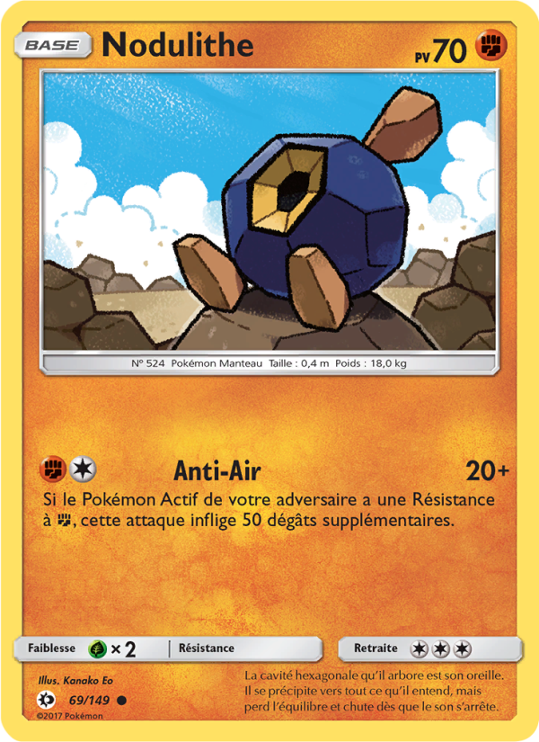 Nodulithe 69 — Soleil et Lune (French Pokémon TCG card)