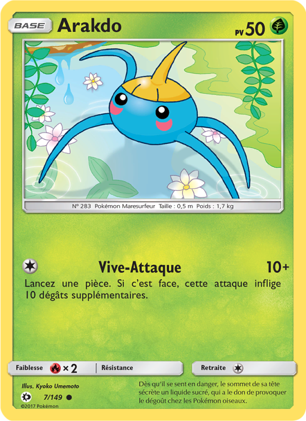 Arakdo 7 — Soleil et Lune (French Pokémon TCG card)