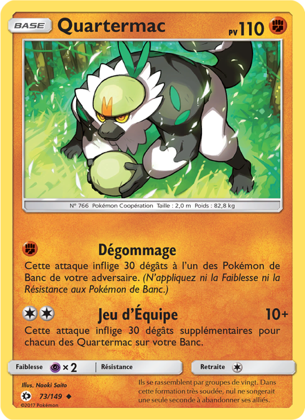 Quartermac 73 — Soleil et Lune (French Pokémon TCG card)