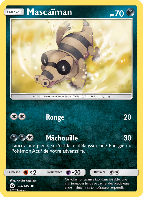 Mascaïman 83 — Soleil et Lune (French Pokémon TCG card)