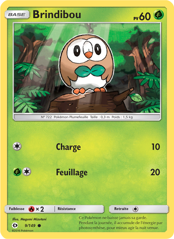 Brindibou 9 — Soleil et Lune (French Pokémon TCG card)