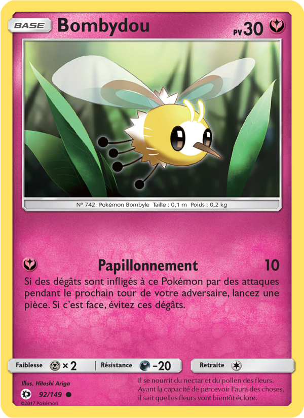 Bombydou 92 — Soleil et Lune (French Pokémon TCG card)