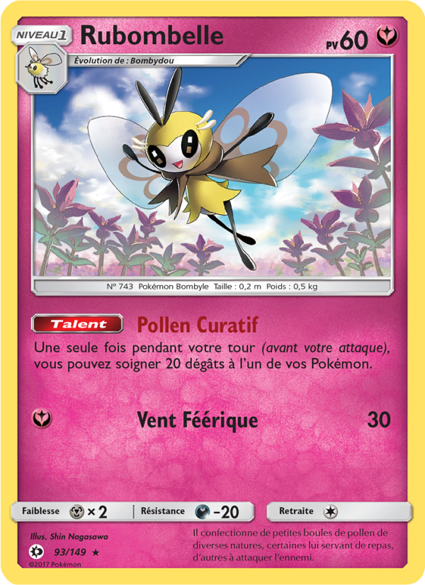 Rubombelle 93 — Soleil et Lune (French Pokémon TCG card)