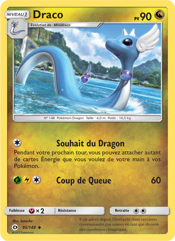 Draco 95 — Soleil et Lune (French Pokémon TCG card)