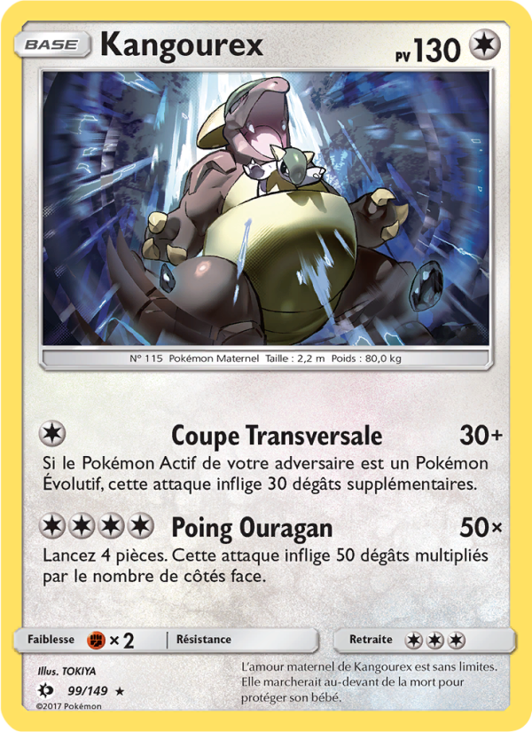 Kangourex 99 — Soleil et Lune (French Pokémon TCG card)