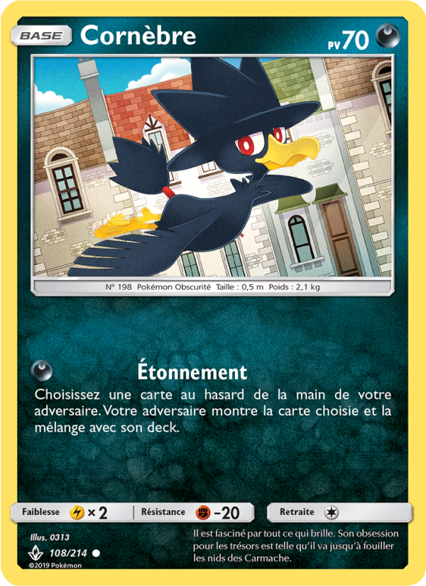 Cornèbre 108 — Alliance Infaillible (French Pokémon TCG card)
