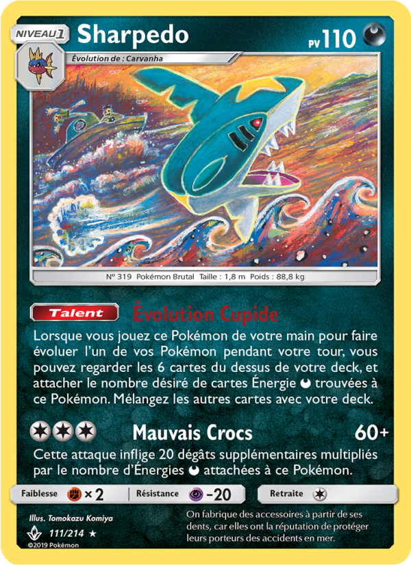 Sharpedo 111 — Alliance Infaillible (French Pokémon TCG card)