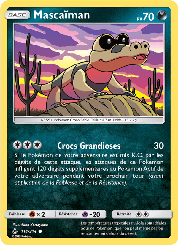 Mascaïman 114 — Alliance Infaillible (French Pokémon TCG card)