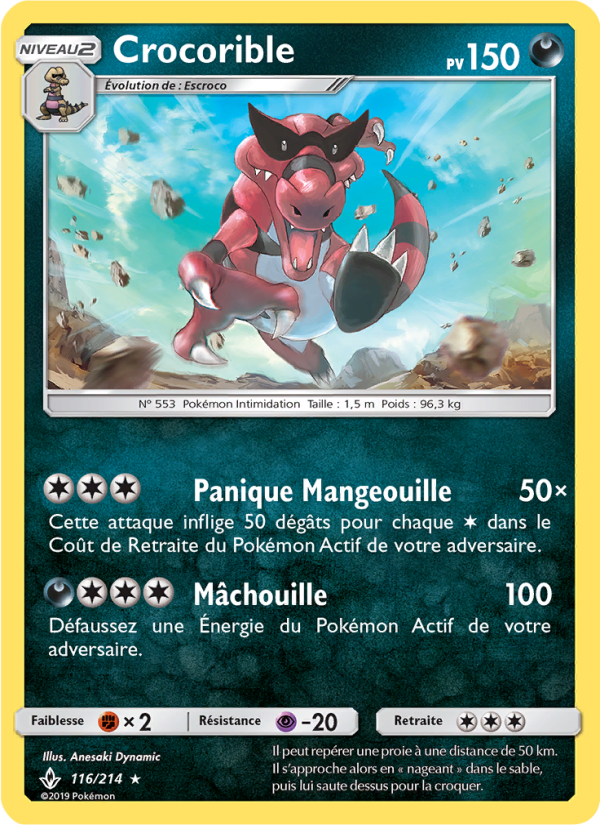 Crocorible 116 — Alliance Infaillible (French Pokémon TCG card)